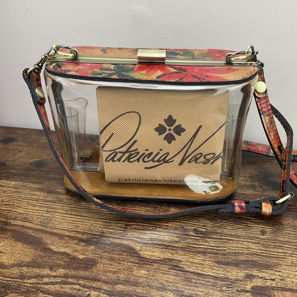 Patricia Nash Multi Floral Clear Frame Bag Security Stadium Festival Concert